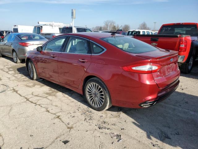 3FA6P0K92GR307476 - 2016 FORD FUSION TITANIUM RED photo 2