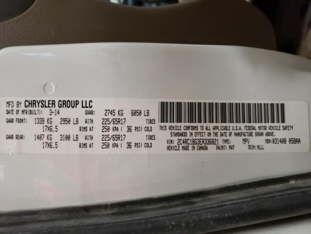 2C4RC1BG3ER336821 - 2014 CHRYSLER TOWN & COU TOURING თეთრი ფოტო 13