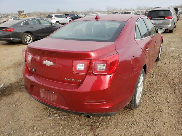 1G11H5SL0EF283255 - 2014 CHEVROLET MALIBU LTZ წითელი ფოტო 4
