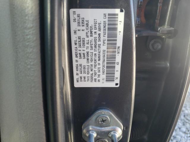 1HGCP26779A164332 - 2009 HONDA ACCORD EX GRAY photo 12