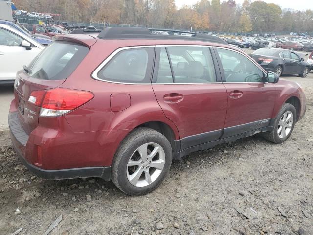 4S4BRBAC2E3313278 - 2014 SUBARU OUTBACK 2.5I RED photo 3