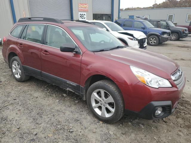 4S4BRBAC2E3313278 - 2014 SUBARU OUTBACK 2.5I RED photo 4