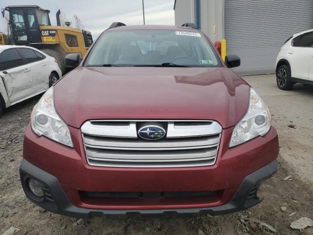 4S4BRBAC2E3313278 - 2014 SUBARU OUTBACK 2.5I RED photo 5