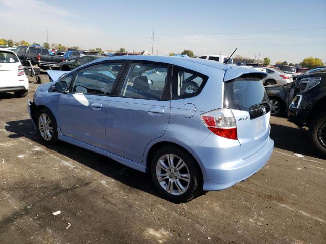 JHMGE88459S005474 - 2009 HONDA FIT SPORT BLUE photo 2