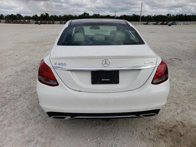 WDDWF4KB8JR374650 - 2018 MERCEDES-BENZ C 300 4MATIC WHITE photo 6