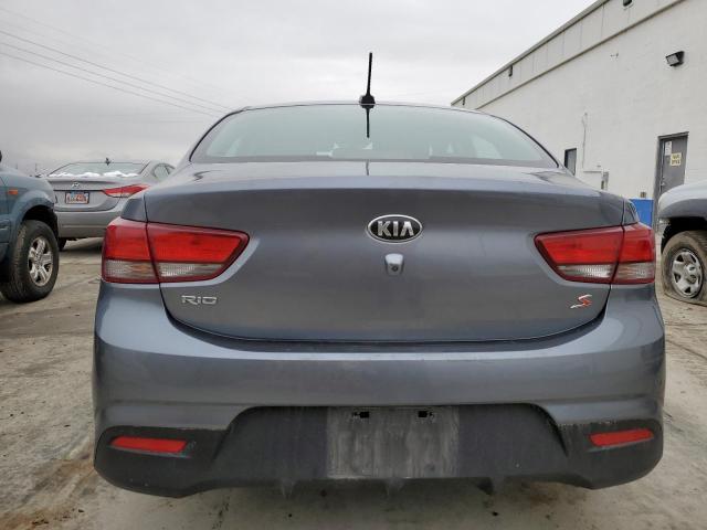 3KPA24AB9KE205204 - 2019 KIA RIO S GRAY photo 6