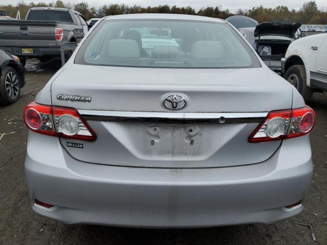 2T1BU4EE4CC850751 - 2012 TOYOTA CORROLA BASE SILVER photo 6