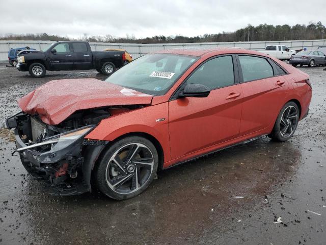 KMHLR4AF6NU305382 - 2022 HYUNDAI ELANTRA N LINE RED photo 1