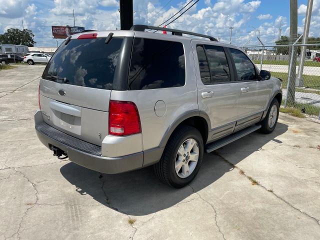 1FMZU63W83UA36607 - 2003 FORD EXPLORER XLT SILVER photo 4