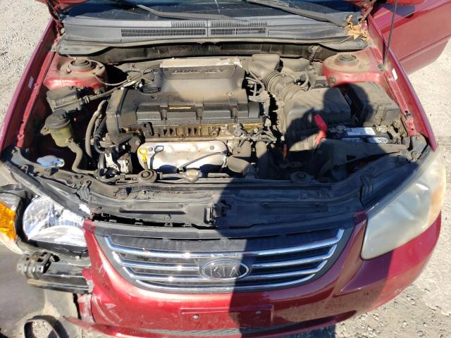 KNAFE121985559386 - 2008 KIA SPECTRA EX RED photo 11