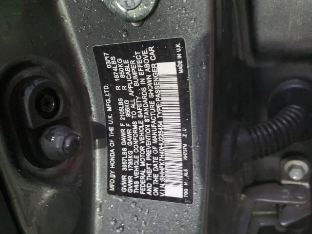 SHHFK7H40HU225454 - 2017 HONDA CIVIC SPORT 灰色 照片 13