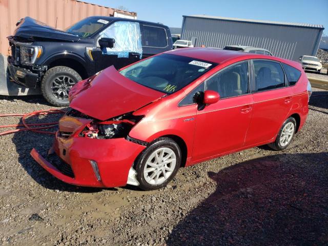 JTDZN3EUXC3064927 - 2012 TOYOTA PRIUS V RED photo 1