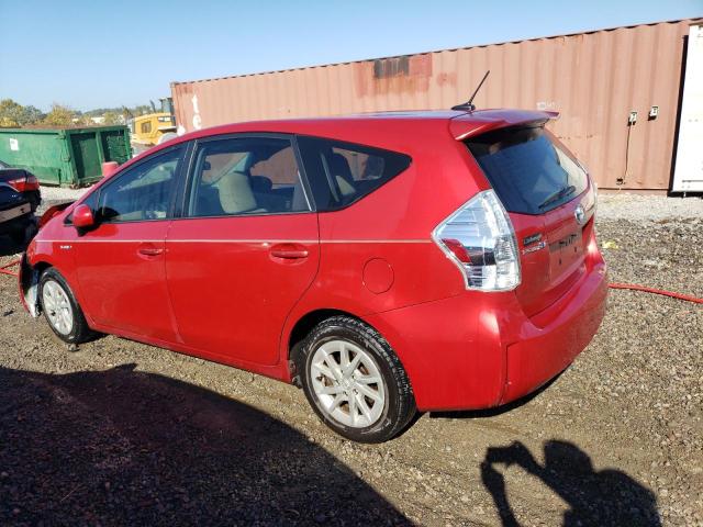 JTDZN3EUXC3064927 - 2012 TOYOTA PRIUS V RED photo 2