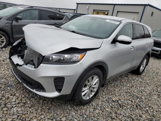 5XYPGDA37KG501054 - 2019 KIA SORENTO L SILVER photo 1