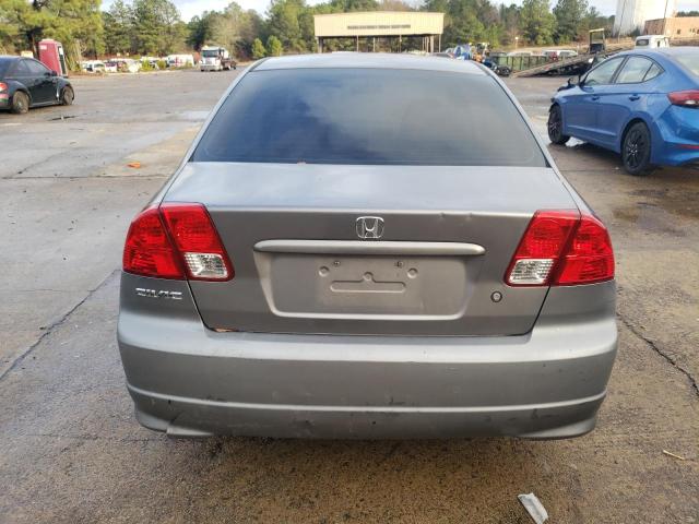 2HGES16365H569866 - 2005 HONDA CIVIC DX VP Gümüş foto 6