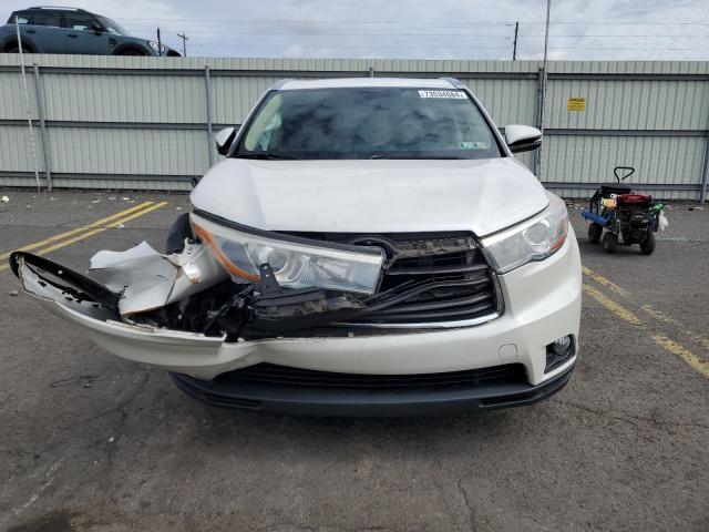 5TDJKRFH3GS275496 - 2016 TOYOTA HIGHLANDER XLE WHITE photo 5