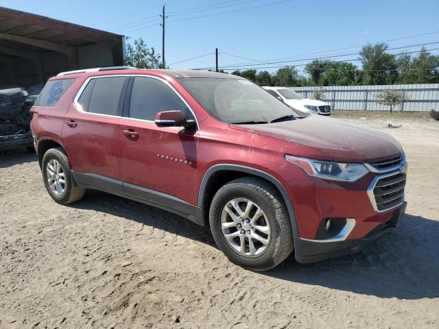 1GNERGKW9JJ215627 - 2018 CHEVROLET TRAVERSE LT BURGUNDY photo 4