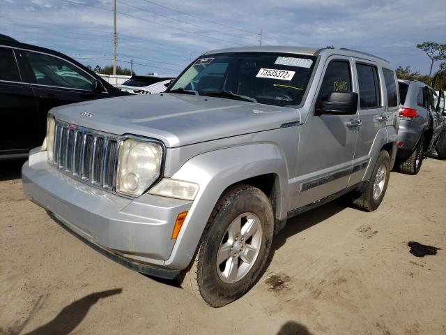 1C4PJLAK4CW178900 - 2012 JEEP LIBERTY SP SILVER photo 1