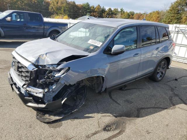 5FNYF8H57PB029944 - 2023 HONDA PASSPORT EXL GRAY photo 1