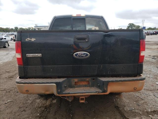 1FTPW14554FA28307 - 2004 FORD F150 SUPERCREW BLACK photo 6