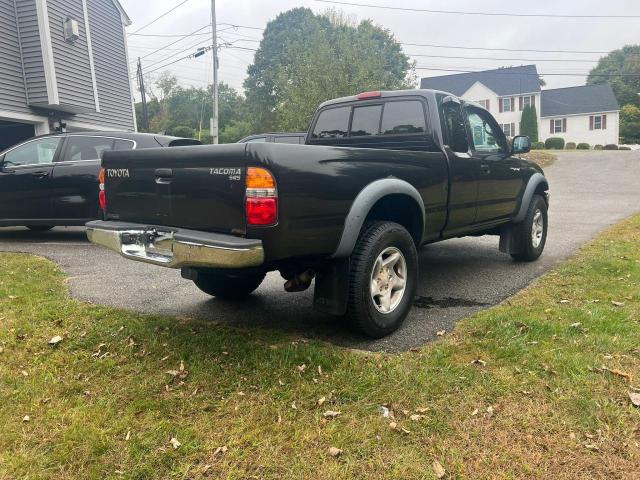 5TEWM72N02Z882161 - 2002 TOYOTA TACOMA XTRACAB BLACK photo 3