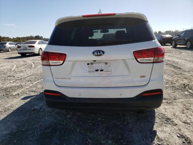 5XYPGDA39GG080283 - 2016 KIA SORENTO LX WHITE photo 6