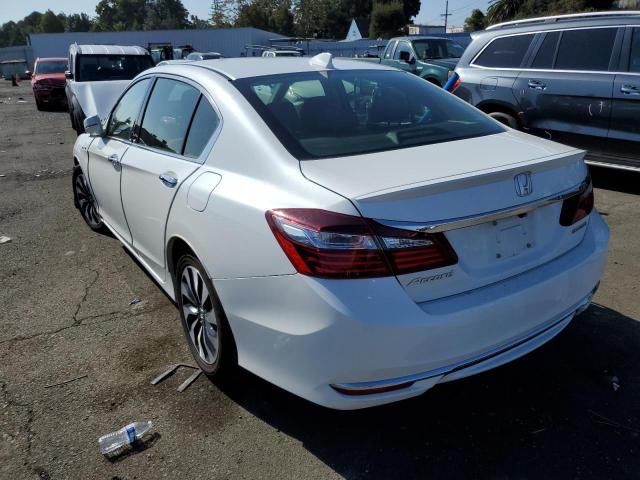 JHMCR6F36HC003114 - 2017 HONDA ACCORD HYBRID WHITE photo 2