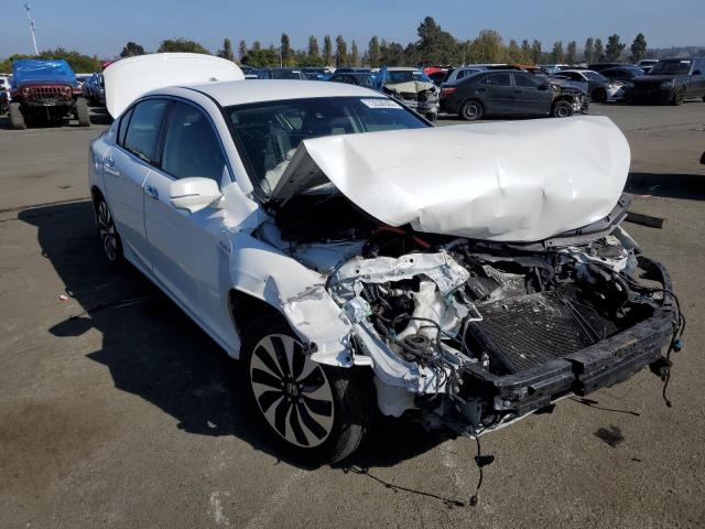 JHMCR6F36HC003114 - 2017 HONDA ACCORD HYBRID WHITE photo 4