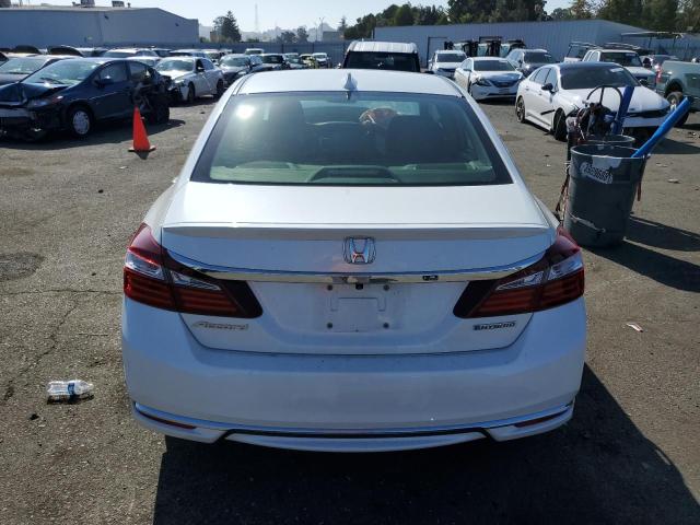 JHMCR6F36HC003114 - 2017 HONDA ACCORD HYBRID WHITE photo 6