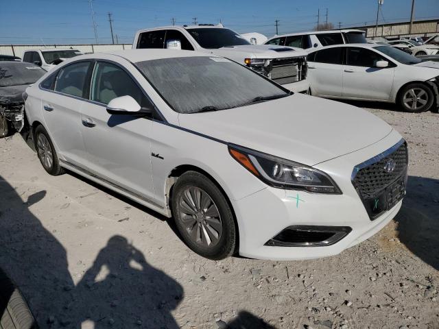 KMHE24L11GA008667 - 2016 HYUNDAI SONATA HYB WHITE photo 4