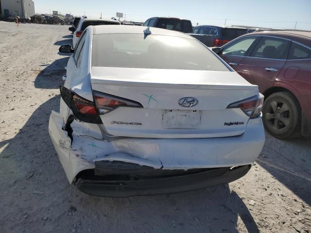 KMHE24L11GA008667 - 2016 HYUNDAI SONATA HYB WHITE photo 6