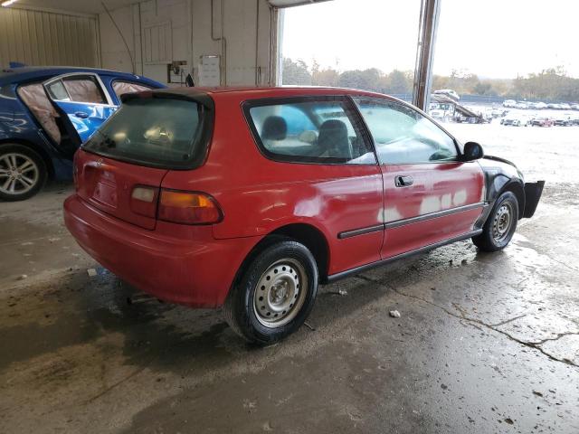 2HGEH2360SH521049 - 1995 HONDA CIVIC DX RED photo 3