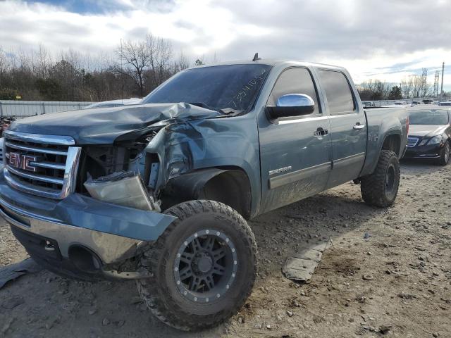 3GTP2VE7XCG135322 - 2012 GMC SIERRA K1500 SLE BLUE photo 1