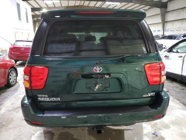 5TDZT38A21S055626 - 2001 TOYOTA SEQUOIA LIMITED GREEN photo 6