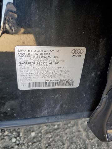 WA1WKAFP2BA016089 - 2011 AUDI Q5 PRESTIGE 黑色 照片 12