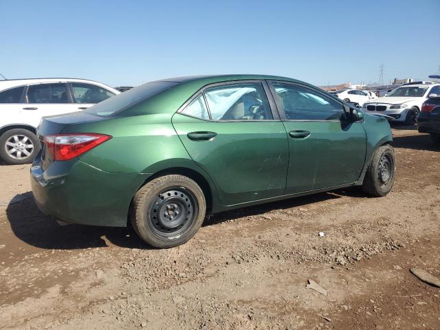 2T1BURHE5FC431367 - 2015 TOYOTA COROLLA L GREEN photo 3