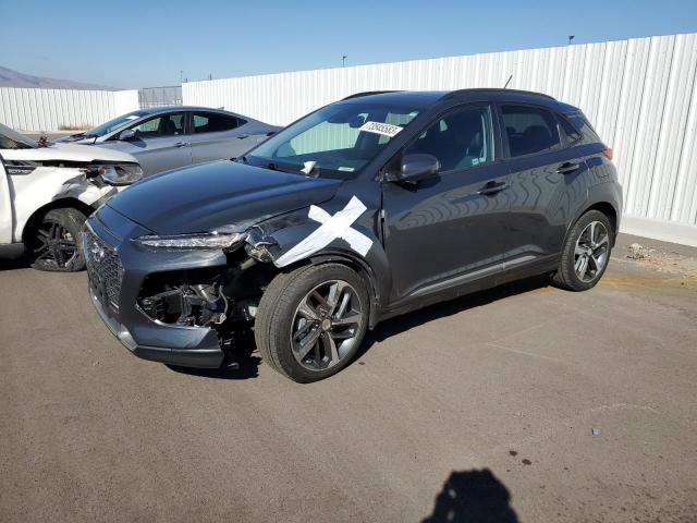 KM8K5CA56JU128268 - 2018 HYUNDAI KONA ULTIMATE GRAY photo 1