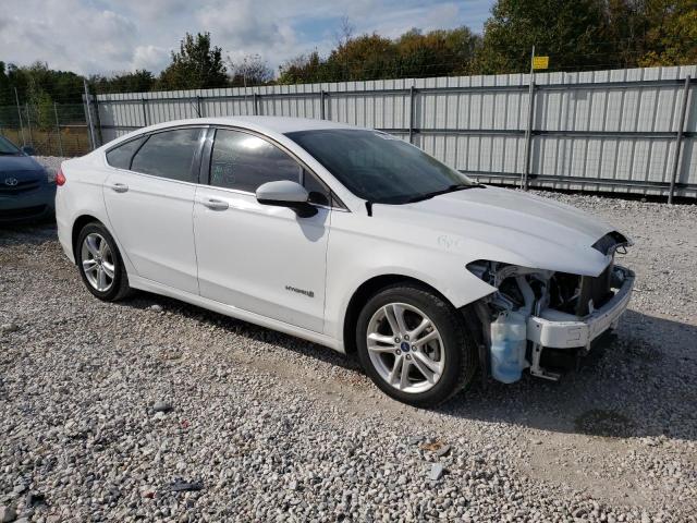 3FA6P0LU9JR173835 - 2018 FORD FUSION SE HYBRID WHITE photo 4