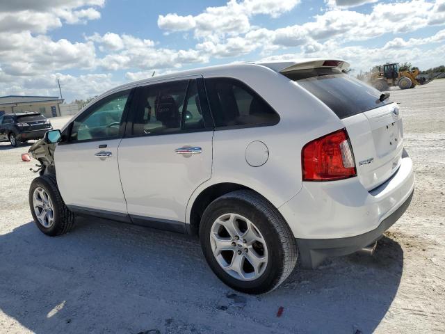 2FMDK3JC5BBB37454 - 2011 FORD EDGE SEL WHITE photo 2