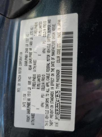 JM1NB353550413575 - 2005 MAZDA MX-5 MIATA BASE BLACK photo 12