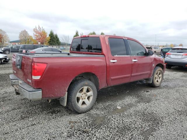 1N6AA07B44N520278 - 2004 NISSAN TITAN XE MAROON photo 3