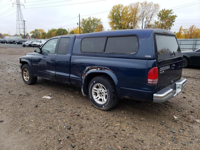 1B7GL42X92S511432 - 2002 DODGE DAKOTA SLT BLUE photo 2