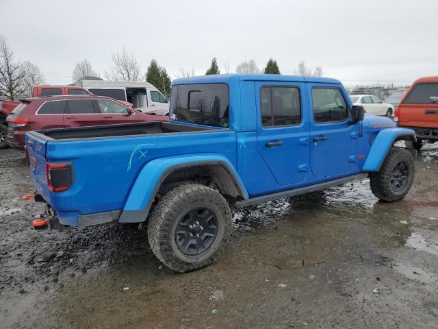 1C6JJTEG0ML557348 - 2021 JEEP GLADIATOR MOJAVE BLUE photo 3