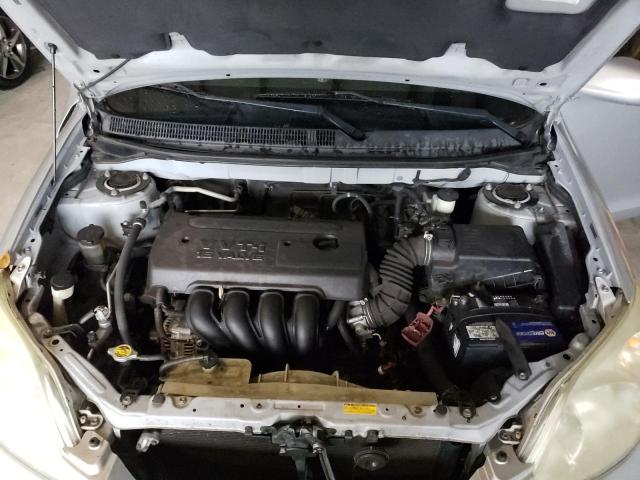 2T1KR32E75C499286 - 2005 TOYOTA COROLLA MA XR SILVER photo 11