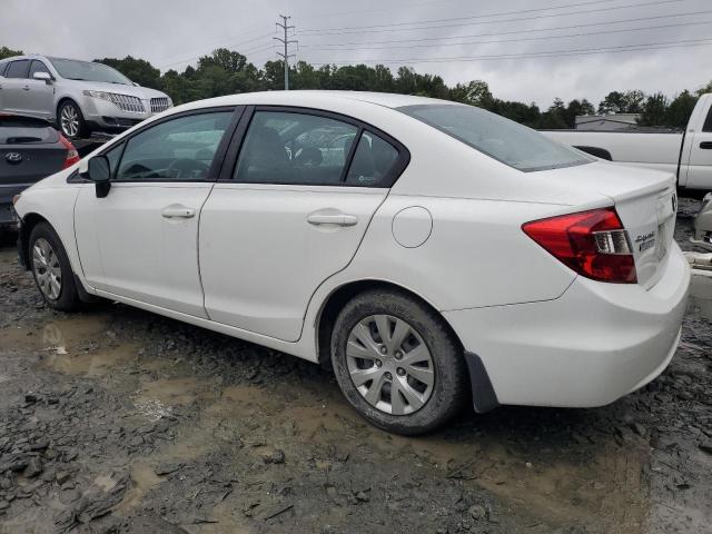 19XFB2F56CE351431 - 2012 HONDA CIVIC LX WHITE photo 2