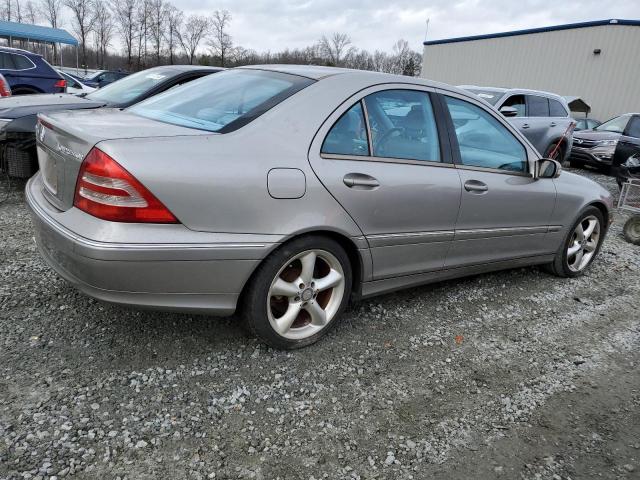 WDBRF40J54A609590 - 2004 MERCEDES-BENZ C 230K SPORT SEDAN TAN photo 3