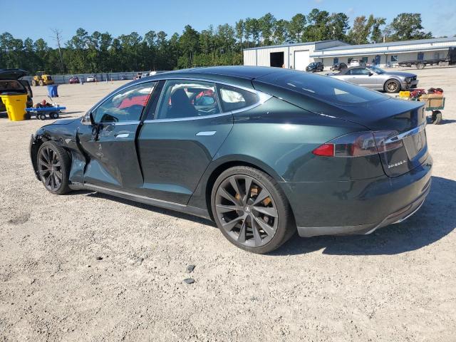 5YJSA1H12EFP40893 - 2014 TESLA MODEL S GRAY photo 2