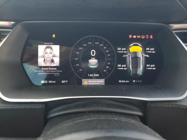 5YJSA1H12EFP40893 - 2014 TESLA MODEL S GRAY photo 9