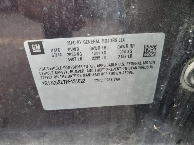 1G11C5SL7FF131022 - 2015 CHEVROLET MALIBU 1LT 紫色 照片 12