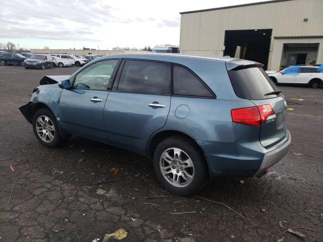 2HNYD28307H517638 - 2007 ACURA MDX TECHNOLOGY BLUE photo 2